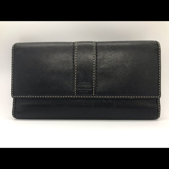 Coach Handbags - Purple and black coach wallet